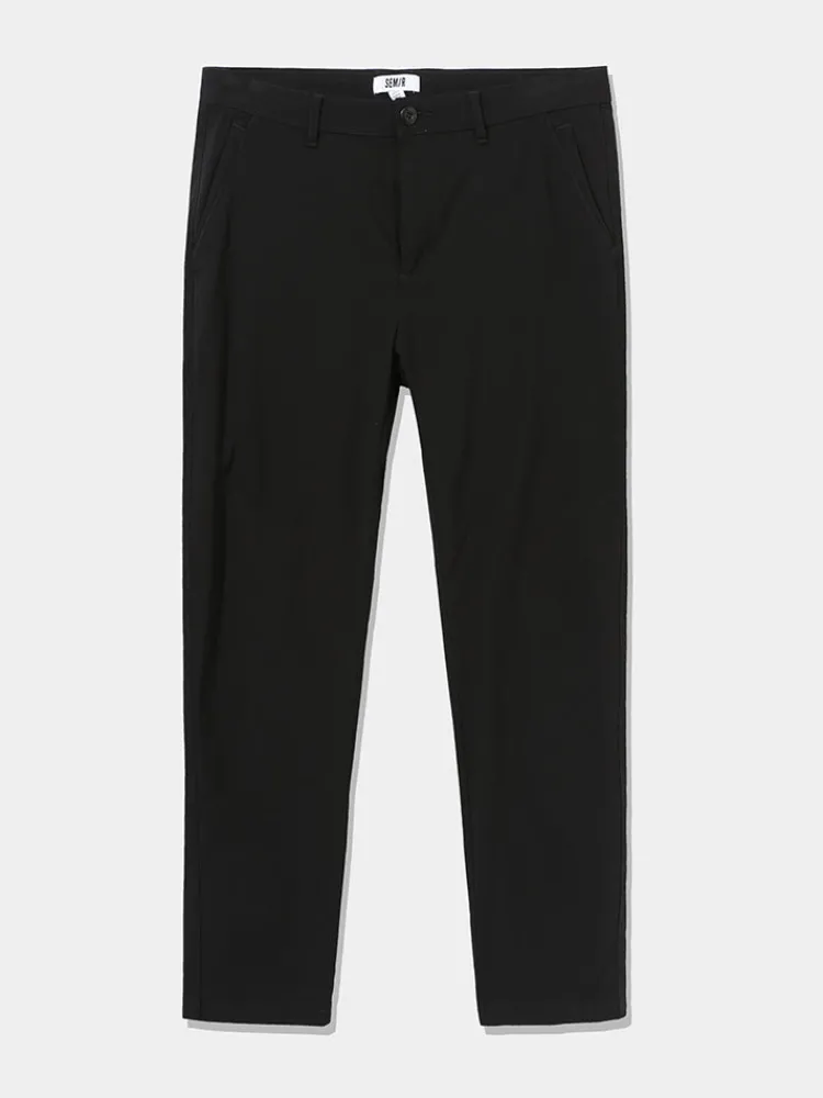 mens_faille_solid_colour__4.webp SEMIR Men's Faille Solid Colour Fitted Boot Cut Basic Pants