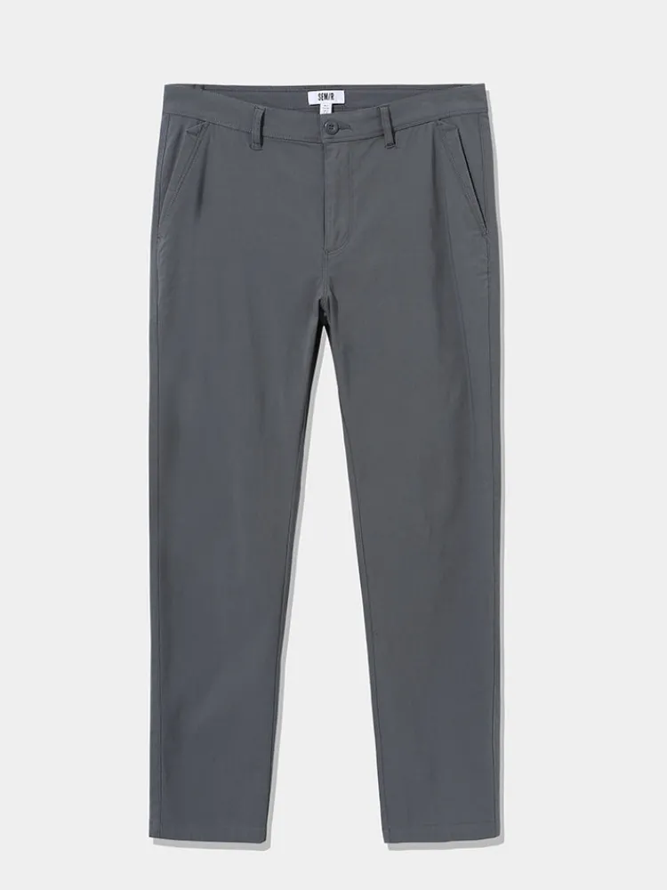 mens_faille_solid_colour__5-3.webp SEMIR Men's Faille Solid Colour Fitted Boot Cut Basic Pants