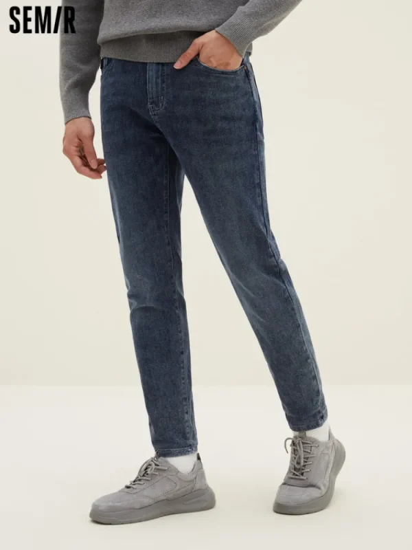 SEMIR Men's Fitted Boot Cut Fitted Pants