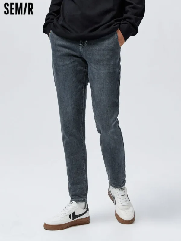 SEMIR Men's Fitted Boot Cut Fitted Pants