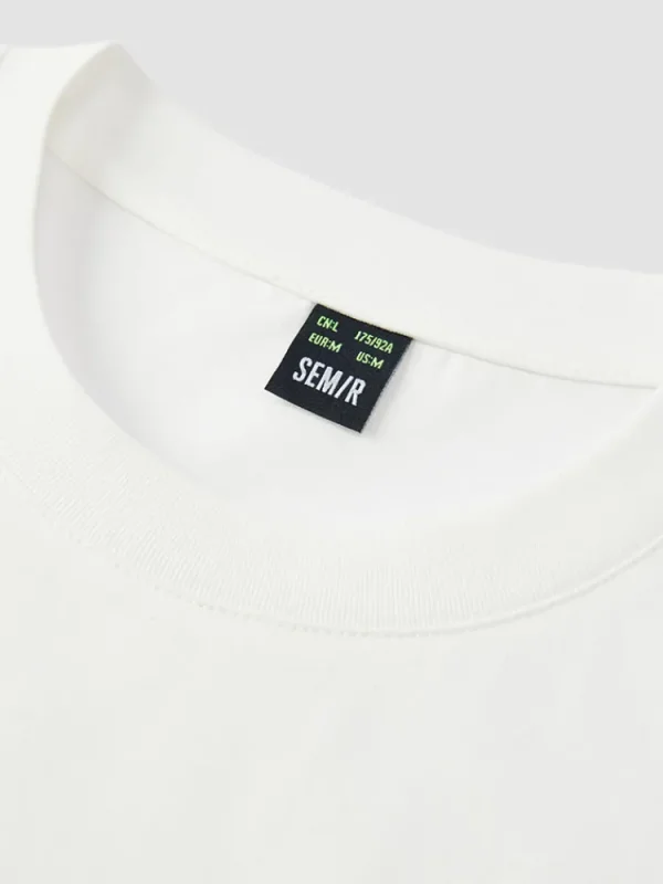 SEMIR Men's 190g Breathable Round Neck Short Sleeves Cotton T-Shirt