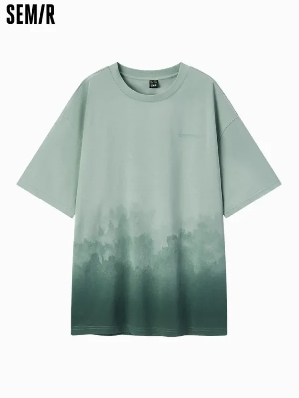 SEMIR Men's 190g Breathable Round Neck Short Sleeves Cotton T-Shirt