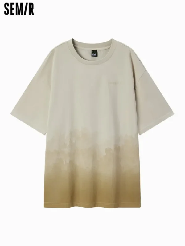 SEMIR Men's 190g Breathable Round Neck Short Sleeves Cotton T-Shirt
