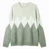 SEMIR Men's green crew neck sweater