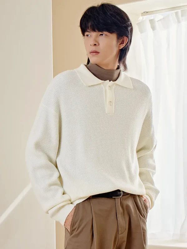 SEMIR Men's Half Cardigan Sweater