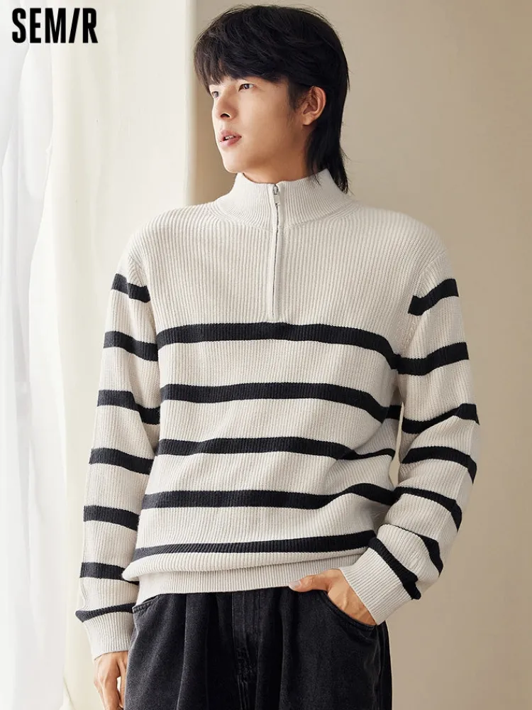 mens_halfcardigan_sweater_0.webp SEMIR Men's half-cardigan sweater
