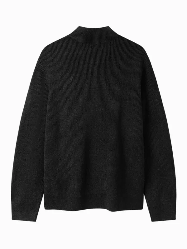 SEMIR Men's half-cardigan sweater