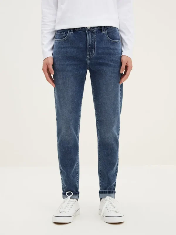 SEMIR Men's Intelligent Temperature Adjustment Denim Boot Cut Pants
