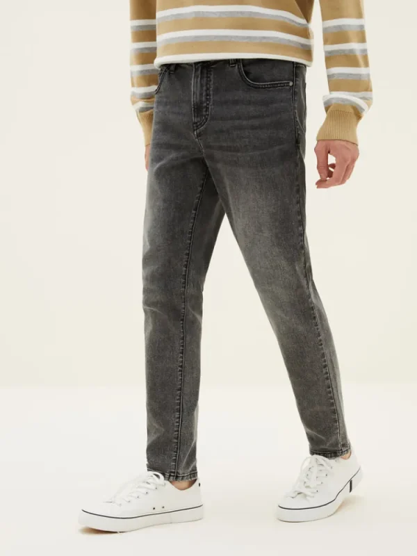 SEMIR Men's Intelligent Temperature Adjustment Denim Boot Cut Pants