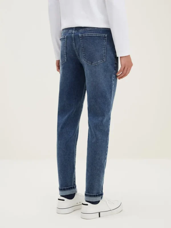 SEMIR Men's Intelligent Temperature Adjustment Denim Boot Cut Pants