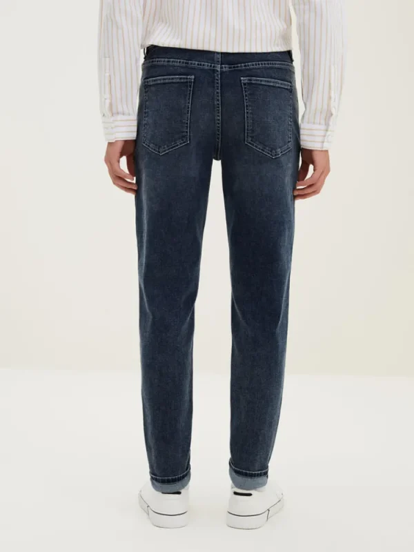 SEMIR Men's Intelligent Temperature Adjustment Denim Boot Cut Pants
