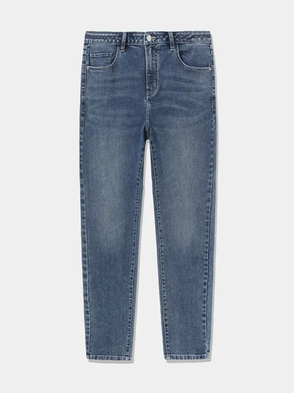 SEMIR Men's Intelligent Temperature Adjustment Denim Boot Cut Pants