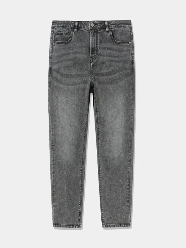 SEMIR Men's Intelligent Temperature Adjustment Denim Boot Cut Pants