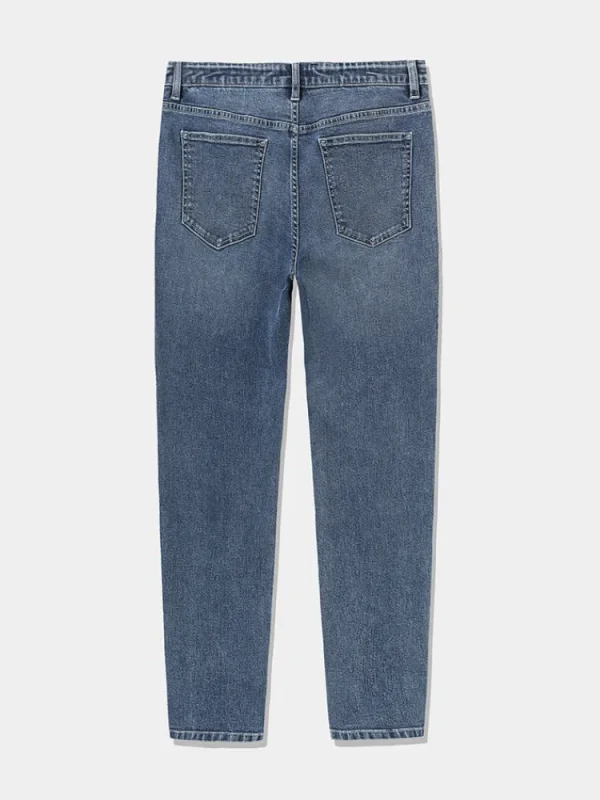 SEMIR Men's Intelligent Temperature Adjustment Denim Boot Cut Pants