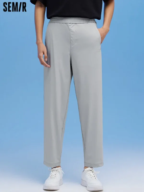 SEMIR Men's Knit Stretch Cool Tapered Pants