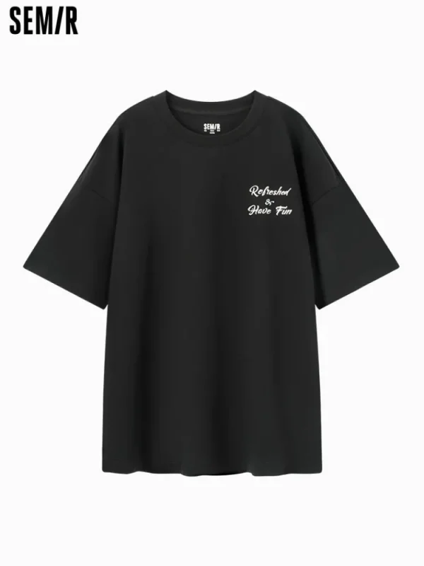 SEMIR Men's Knitted Round Neck Short Sleeves T-Shirt