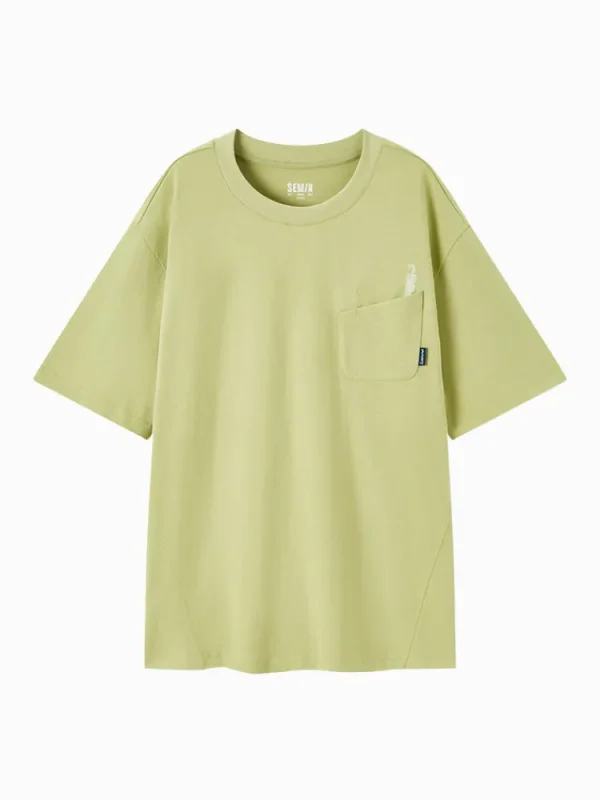SEMIR Men's Knitted Round Neck Short Sleeves T-Shirt