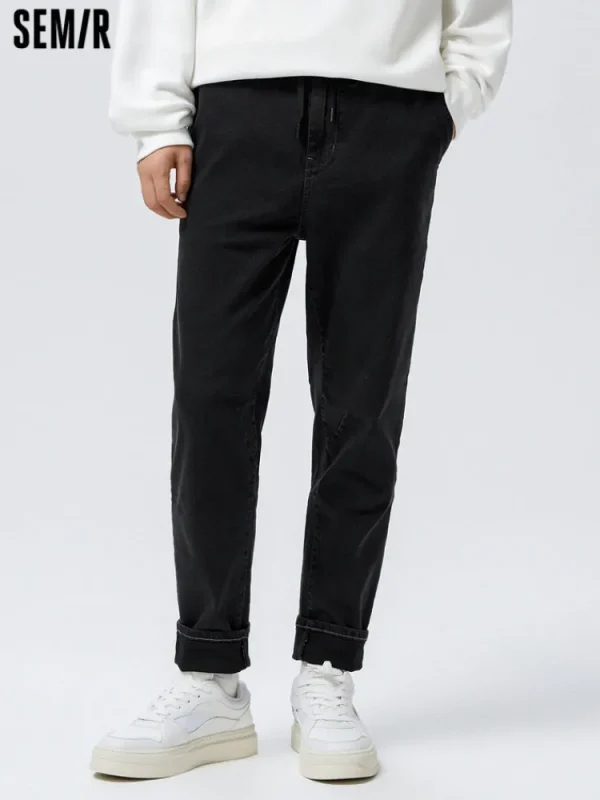SEMIR Men's Lycra Fitted Jogging Pants
