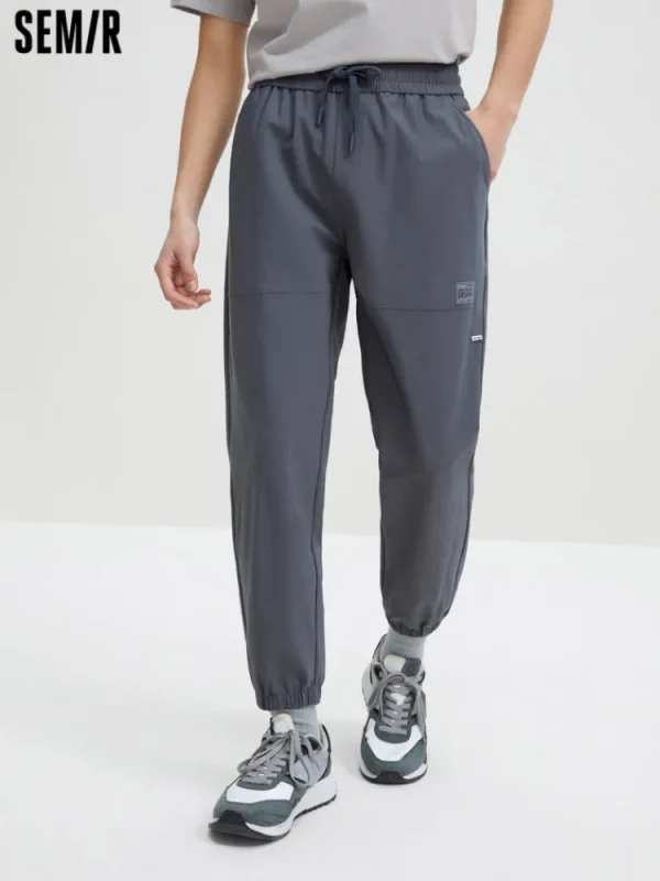 SEMIR Men's Monogram Loose Woven Jogging Pants