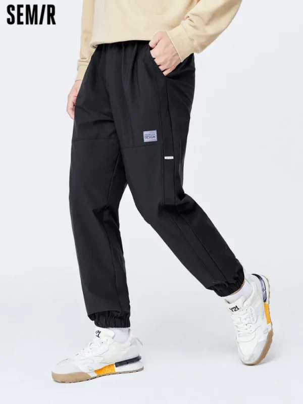 SEMIR Men's Monogram Loose Woven Jogging Pants