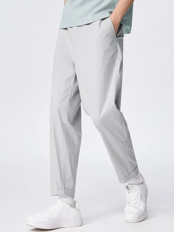 SEMIR Men's Nylon Stretch Crepe Basic Pants