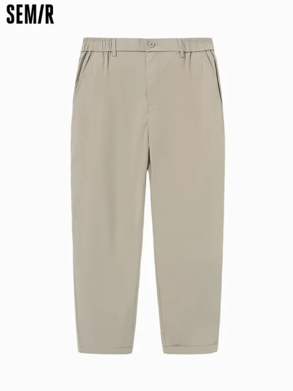 SEMIR Men's Nylon Stretch Crepe Basic Pants