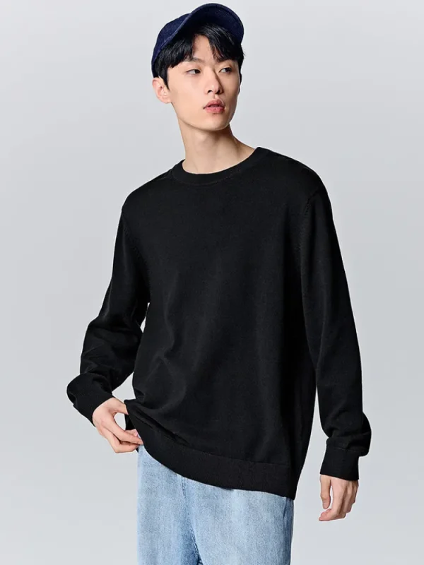 SEMIR Men's shell card crew neck sweater