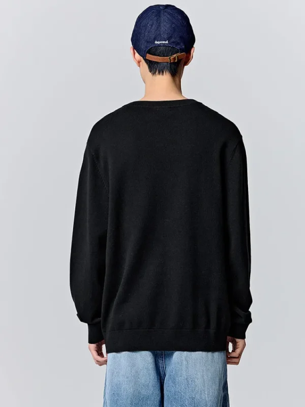 SEMIR Men's shell card crew neck sweater