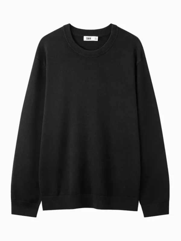 SEMIR Men's shell card crew neck sweater