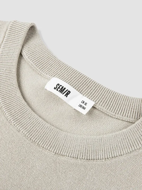 SEMIR Men's shell card crew neck sweater