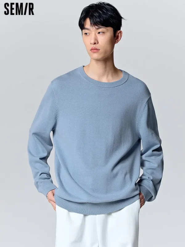 SEMIR Men's shell card crew neck sweater