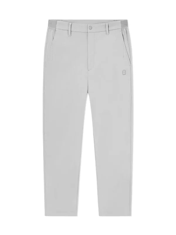 SEMIR Men's Textured Faille Solid Colour Slim Boot Cut Pants