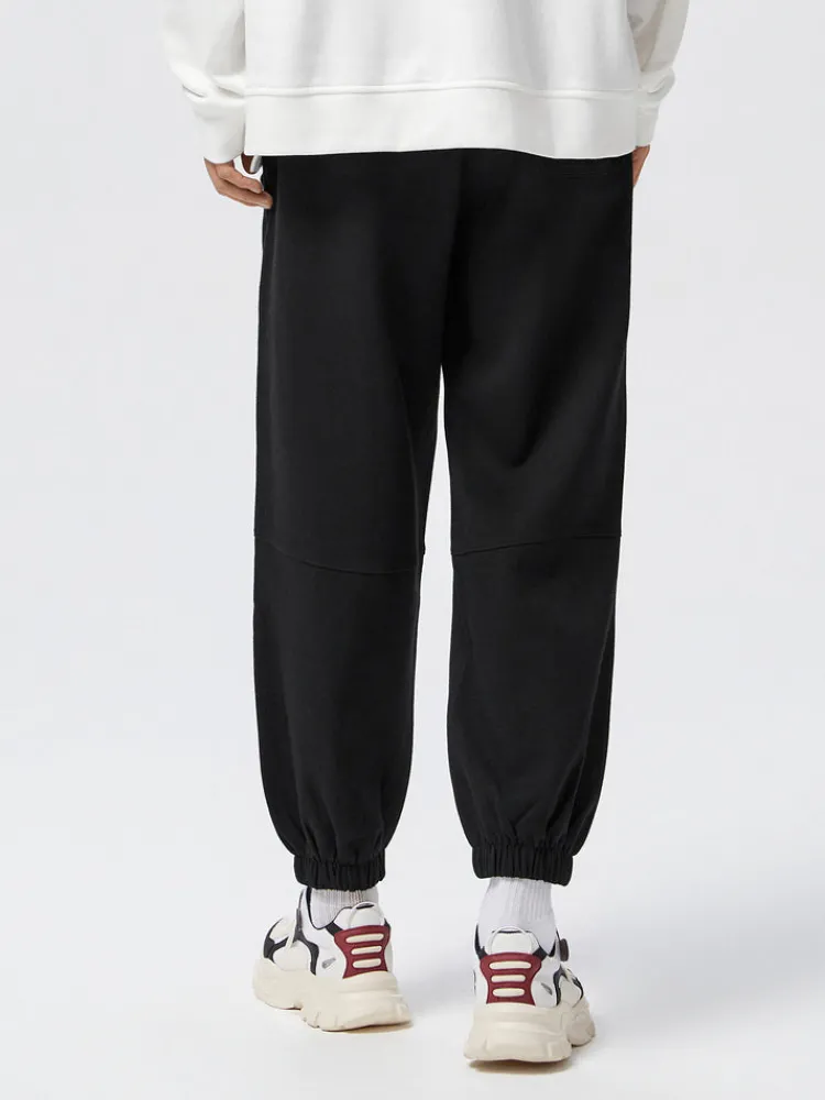 mens_ut_interlock_d_badge_3-4.webp SEMIR Men's UT Interlock 3D Badge Loose Knitted Jogging Pants