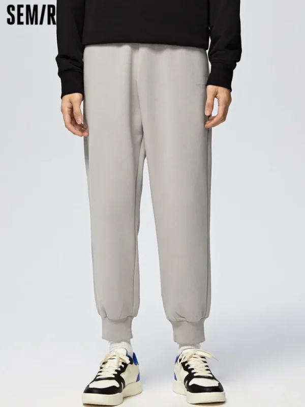 SEMIR Men's UT Interlock Drawstring Fitted Knitted Jogging Pants