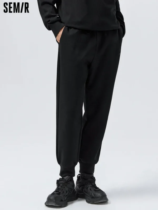 SEMIR Men's UT Interlock Drawstring Fitted Knitted Jogging Pants