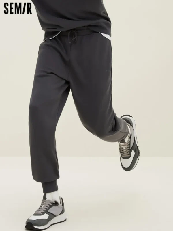 SEMIR Men's UT Interlock Drawstring Fitted Knitted Jogging Pants