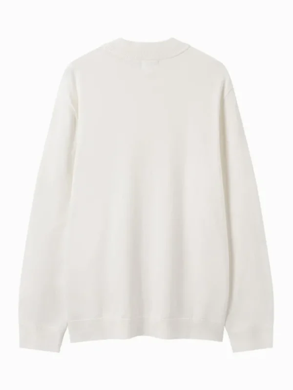 SEMIR Men's white turtleneck sweater