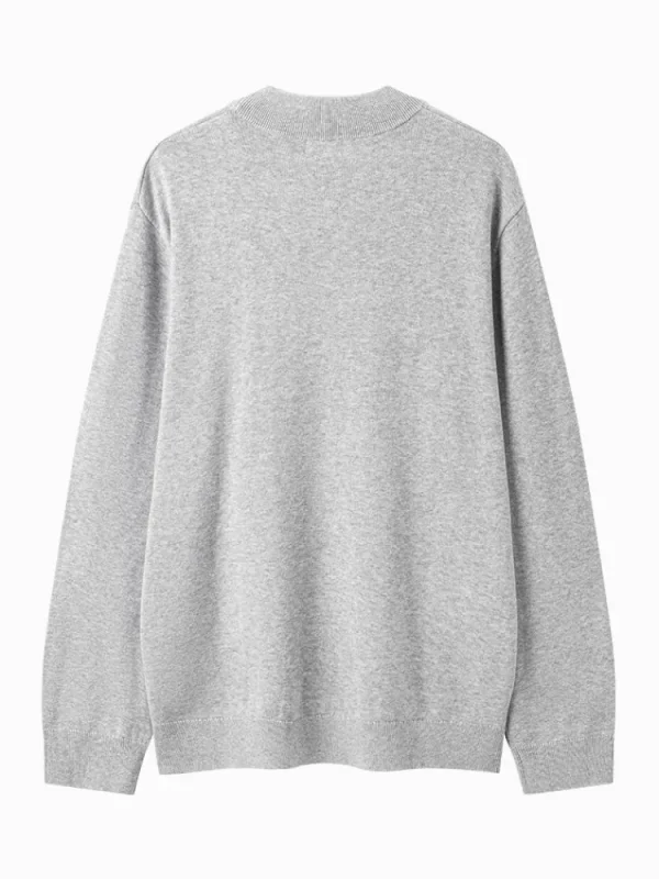 SEMIR Men's white turtleneck sweater