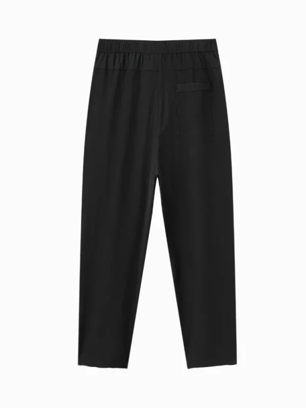 SEMIR Men's Yarn-dyed Jacquard Comfort and Cool Easy-care Antibacterial Tapered Pants