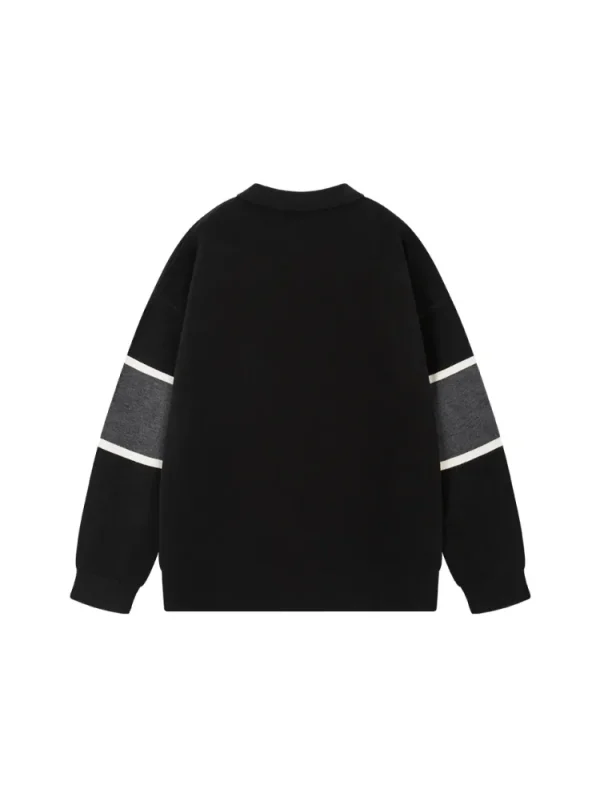 SEMIR Retro Campus Knitted Polo Sweater