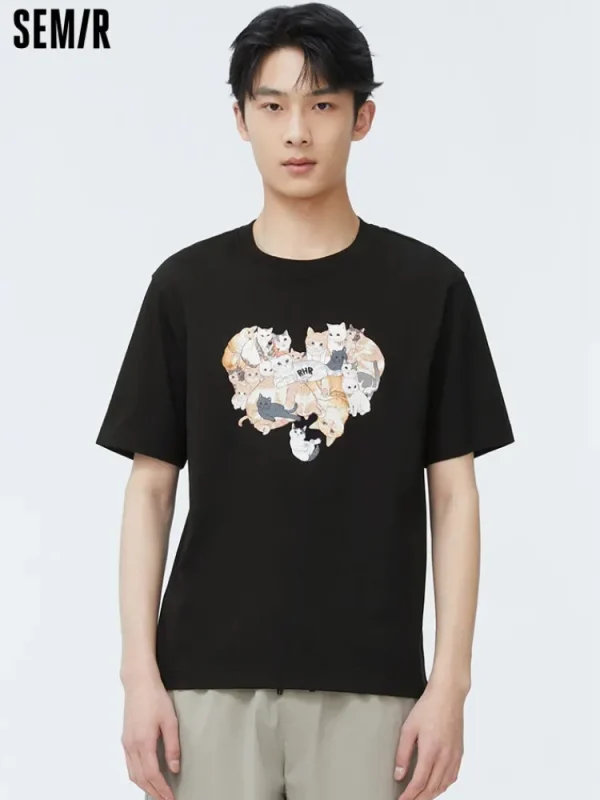 SEMIR Unisex's Cool Round Neck Short Sleeves T-Shirt