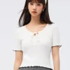 Women SEMIR Women's Beaded Crew-neck Sweater
