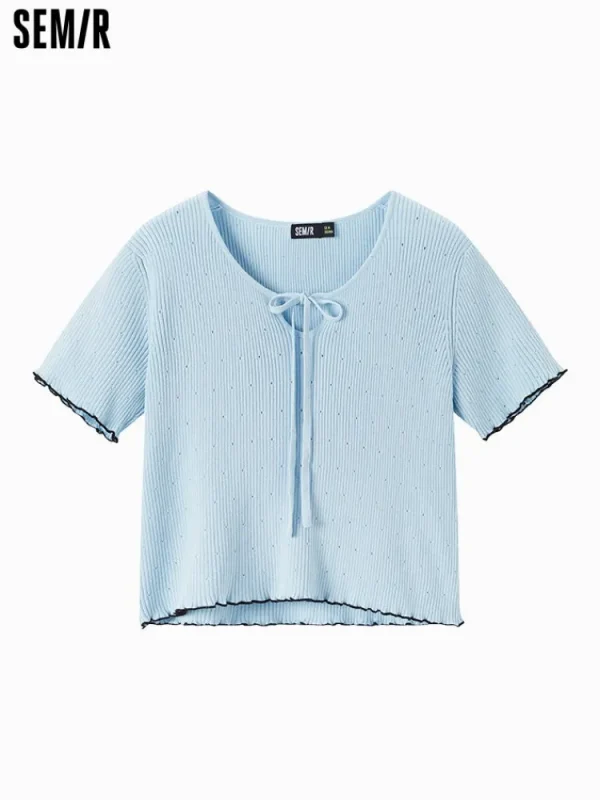 Women SEMIR Women's Beaded Crew-neck Sweater