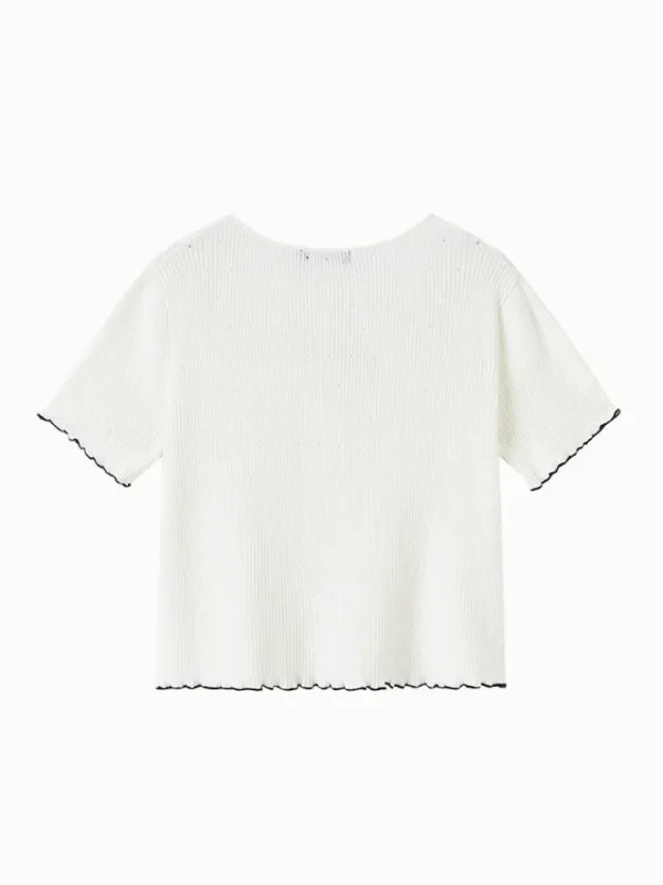 Women SEMIR Women's Beaded Crew-neck Sweater