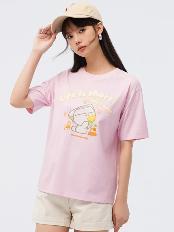 Women SEMIR Women's Cool and Comfortable Round Neck Short Sleeves T-Shirt