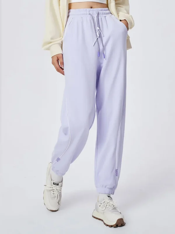 Women SEMIR Women's Cotton-Terylene Terry Contrast Drawstring Loose Jogging Pants