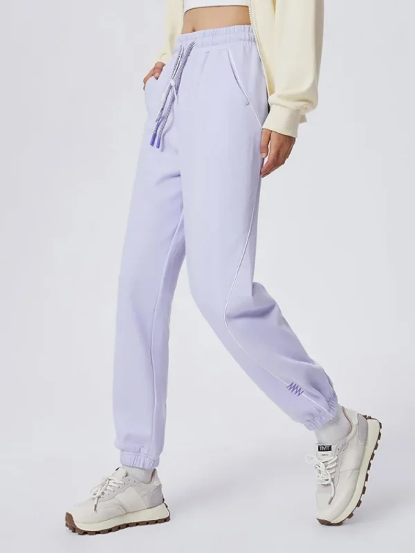 Women SEMIR Women's Cotton-Terylene Terry Contrast Drawstring Loose Jogging Pants