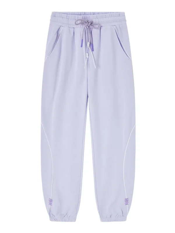 Women SEMIR Women's Cotton-Terylene Terry Contrast Drawstring Loose Jogging Pants
