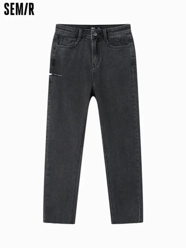 Women SEMIR Women's Denim Comfort Cool Straight Pants