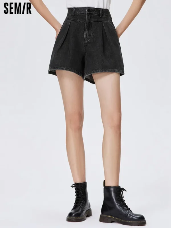 Women SEMIR Women's Denim Comfort Cool Antibacterial Basic Pants